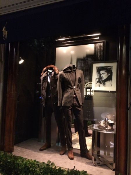 Len Prince in Ralph Lauren Men's Shop