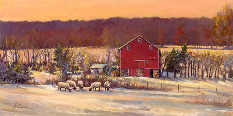 Suffolks in Snow
