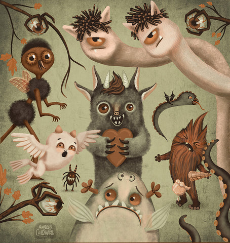 Sepia Monsters