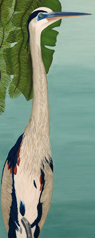 Poolside Great Blue Heron