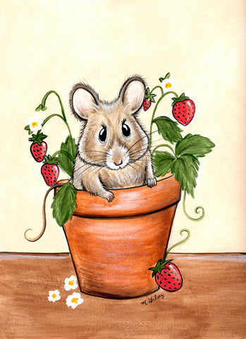 Potted Paws Strawberry Squeak