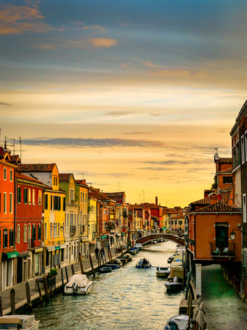 Evening on a Murano Canal, Italy