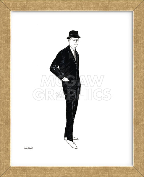 Untitled (Male Fashion Figure), c. 1960 (Framed) | McGaw Graphics