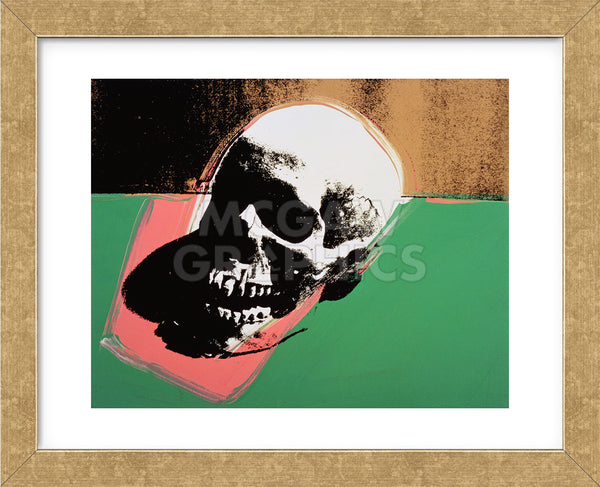 Skull, 1976 (green and pink) (Framed) | McGaw Graphics
