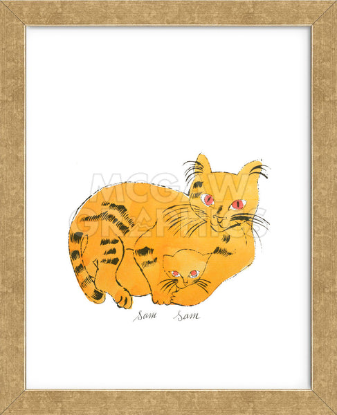 真作保証　クリア・クリムゾン「I have 2 cats.」癒しの絵　Ｆ１０号 RFGLD-W1959_grande.jpg?v=