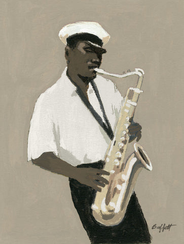 Tenor Saxophone Player -  William Buffett - McGaw Graphics