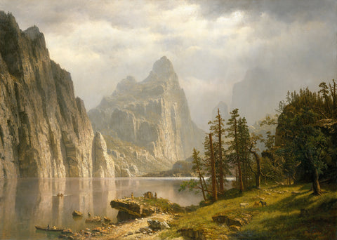 Merced River, Yosemite Valley, 1866 -  Albert Bierstadt - McGaw Graphics