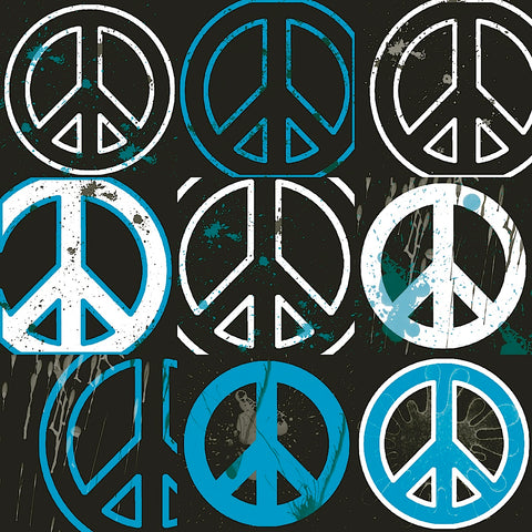 Peace Mantra (blue) -  Erin Clark - McGaw Graphics