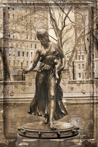 Rittenhouse Statue (Vintage) -  Erin Clark - McGaw Graphics