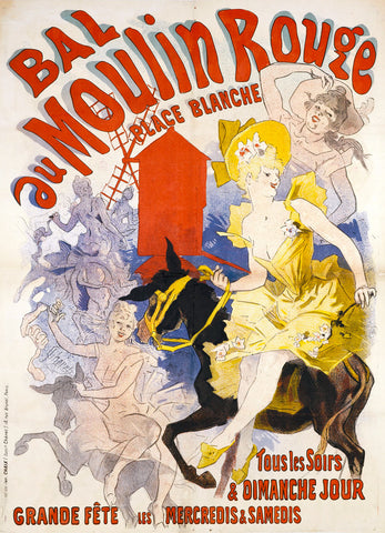 Bal au Moulin Rouge -  Jules Cheret - McGaw Graphics