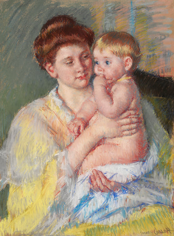 Baby John with Forefinger in His Mouth, 1919 -  Mary Cassatt - McGaw Graphics
