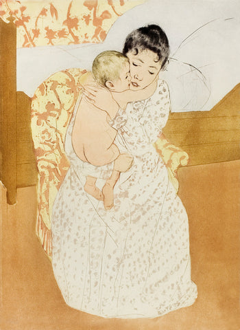 Maternal Caress, 1891 -  Mary Cassatt - McGaw Graphics