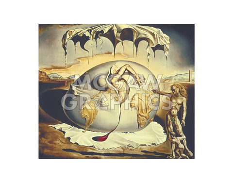 Geopoliticus Child Watching the Birth of the New Man, 1943 -  Salvador Dali - McGaw Graphics