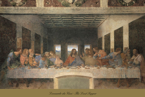 The Last Supper, 1498 (post-restoration) -  Leonardo da Vinci - McGaw Graphics