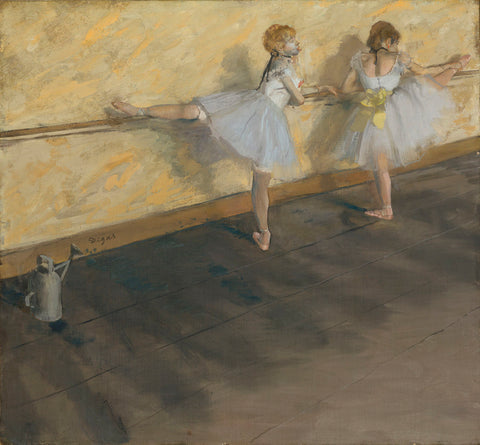 Dancers Practicing at the Barre, 1877 -  Edgar Degas - McGaw Graphics