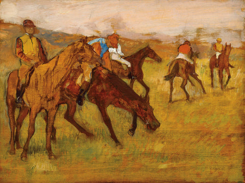 Before the Race, between 1882 and 1884 -  Edgar Degas - McGaw Graphics