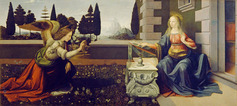 The Annunciation, ca. 1472 -  Leonardo da Vinci - McGaw Graphics