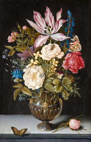 Ambrosius Bosschaert, Still-Life with Flowers -  Dutch Florals - McGaw Graphics