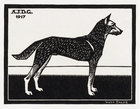 Dog, 1917 -  Julie de Graag - McGaw Graphics