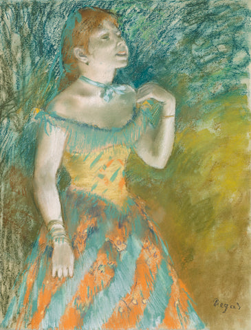 The Singer in Green, ca. 1884 -  Edgar Degas - McGaw Graphics