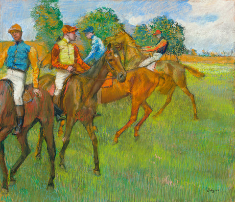 Before the Race, 1887-1889 -  Edgar Degas - McGaw Graphics
