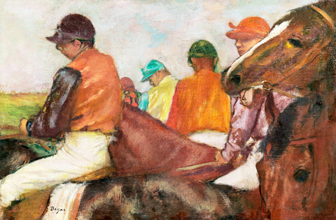 The Jockeys, ca. 1882 -  Edgar Degas - McGaw Graphics