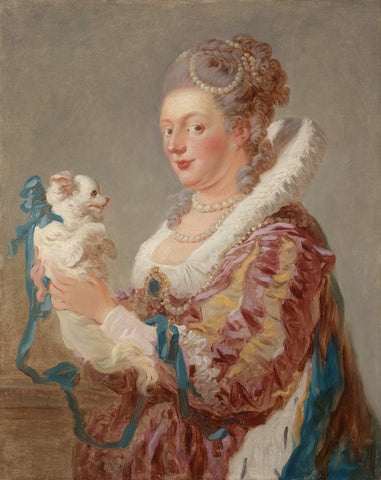 A Woman with a Dog, ca. 1769 -  Jean-Honore Fragonard - McGaw Graphics