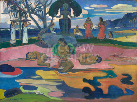 Day of the God (Mahana no Atua), 1894 -  Paul Gauguin - McGaw Graphics