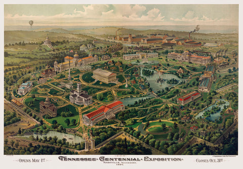 Tennessee Centennial Exposition, Nashville, 1897 -  Henderson Litho Co. - McGaw Graphics