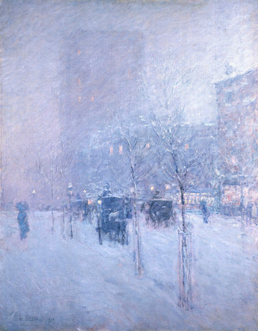 Late Afternoon, New York, Winter, 1900 -  Childe Hassam - McGaw Graphics