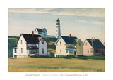 Lighthouse Village (also known as Cape Elizabeth), 1929 -  Edward Hopper - McGaw Graphics