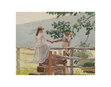 On the Stile, 1878 -  Winslow Homer - McGaw Graphics