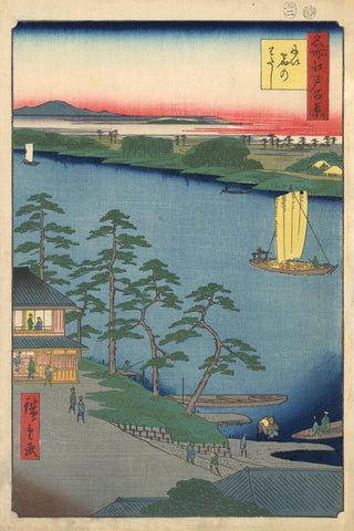The Terminal at the Niijuku Ferry -  Ando Hiroshige - McGaw Graphics