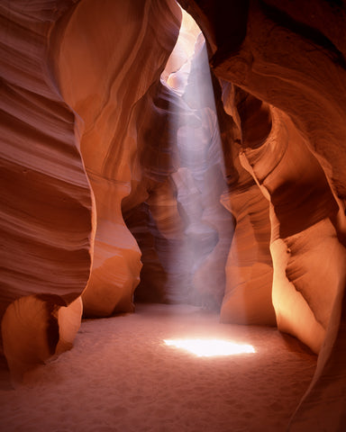 Stunning Light Shaft, Arizona Slot Canyon -  Carol M. Highsmith - McGaw Graphics