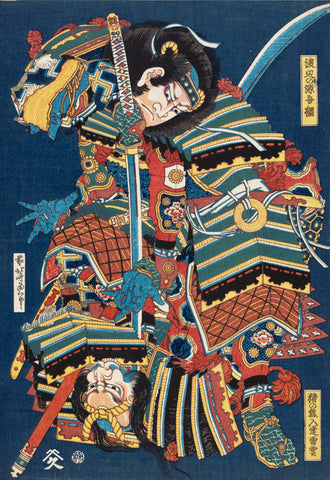 Watanabe no Gengo Tsuna and Inokuma Nyûdô Raiun, about 1833-35