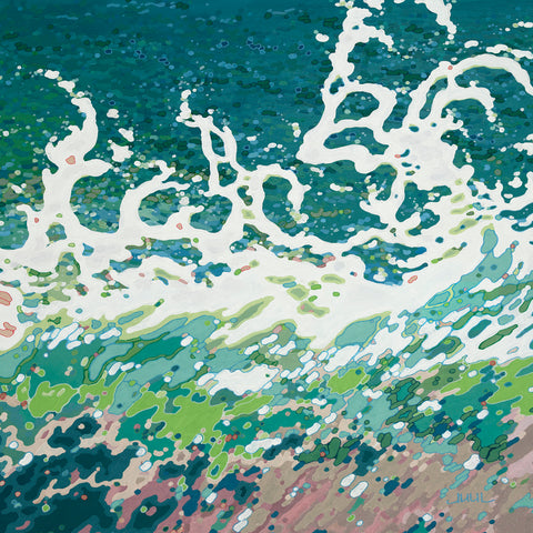 Splashing Tropical Waves (right) -  Margaret Juul - McGaw Graphics