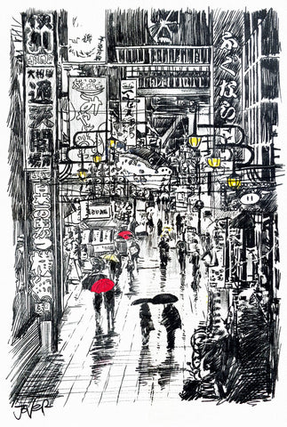 Somewhere in Japan -  Loui Jover - McGaw Graphics