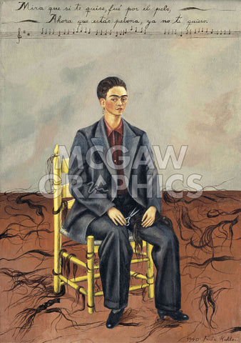 Self-Portrait with Cropped Hair, 1940 -  Frida Kahlo - McGaw Graphics