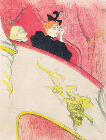 The Box with the Gilded Mask, 1893 -  Henri de Toulouse Lautrec - McGaw Graphics