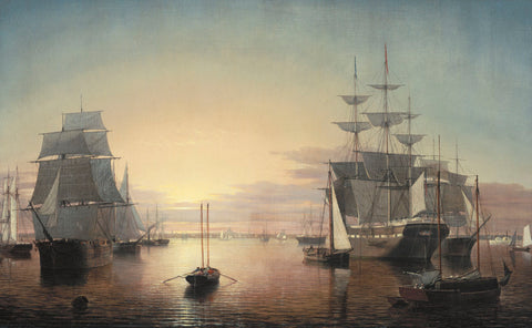 Boston Harbor, about 1850-55 -  Fitz Hugh Lane - McGaw Graphics