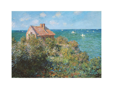Fisherman's Cottage on the Cliffs at Varengeville, 1882 -  Claude Monet - McGaw Graphics