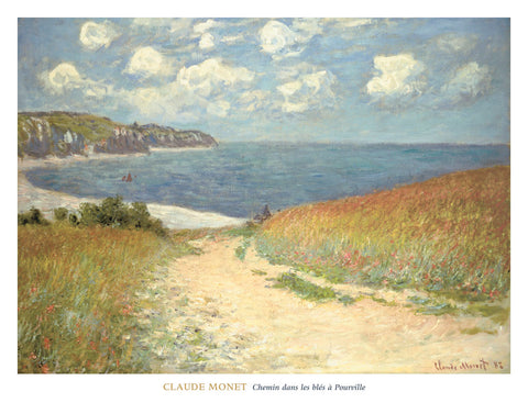 Chemin dans les bles a Pourville, 1882 -  Claude Monet - McGaw Graphics