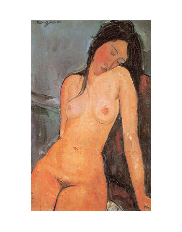 Seated Nude, ca. 1917 -  Amedeo Modigliani - McGaw Graphics