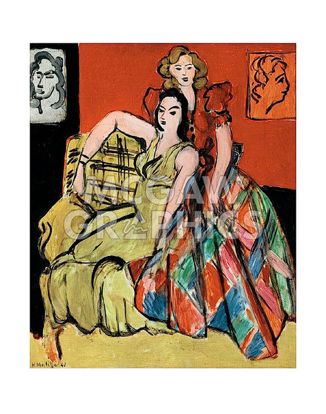 Two Young Women, the Yellow Dress and the Scottish Dress, 1941