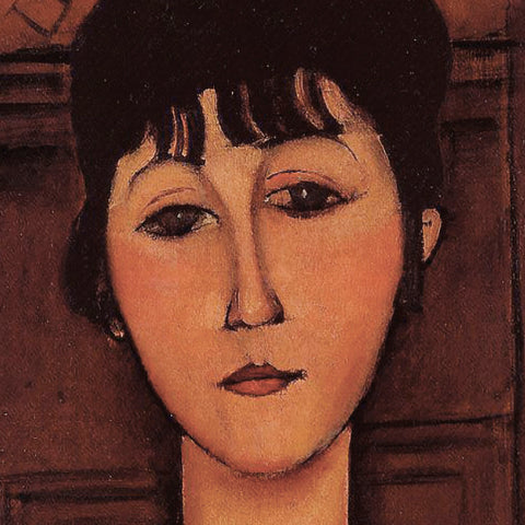 Head of a Young Girl (detail) -  Amedeo Modigliani - McGaw Graphics