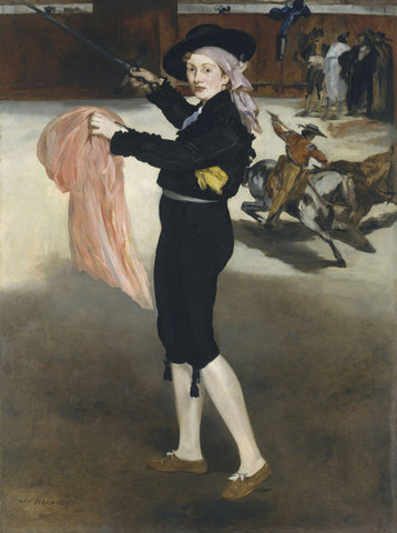 Mlle Victorine Meurent in the Costume of an Espada, 1862 -  Edouard Manet - McGaw Graphics
