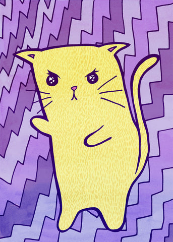 Angry Cat -  My Zoetrope - McGaw Graphics
