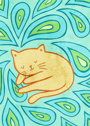 Paisley Cat -  My Zoetrope - McGaw Graphics
