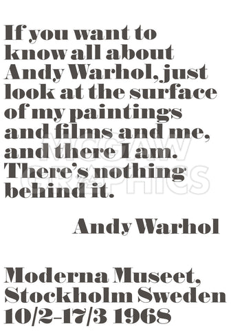 If you want to know all about Andy Warhol... -  Andy Warhol/ John Melin - McGaw Graphics