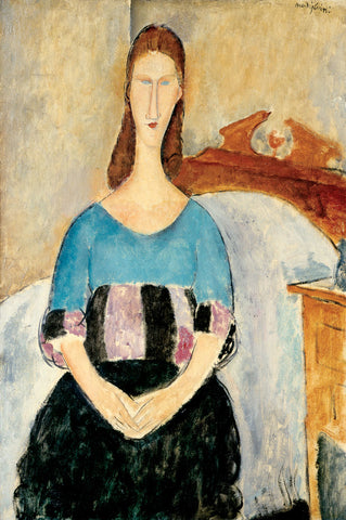 Portrait of Jeanne Hebuterne, Seated, 1918 -  Amedeo Modigliani - McGaw Graphics